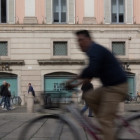 Piazza cavalli in bicicletta - Filmarche - Piacenza (PC)