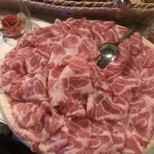 the seasoned pork cup - typical product from Piacenza - Maria Rita Trecci
