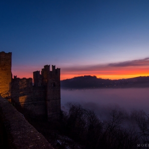 Rocca Viscontea - sunset photo credits: |Moreno Granelli| - ufficio turistico castell'arquato