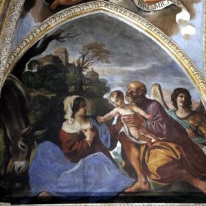 Duomo di Piacenza, Guercino, Riposo durante la fuga in Egitto 01 by Mongolo1984