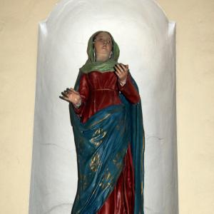 Statua della B.Vergine già titolare dell'antica chiesa parrocchiale di S. Maria in Borghetto foto di Mongolo1984