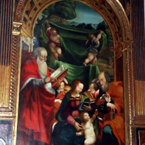 Sebastiano Novelli, Madonna con il Bambino e i Santi Girolamo e Pietro (1546) 01 by Mongolo1984