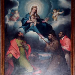 Camillo Procaccini, Madonna in gloria con i santi Tommaso, Carlo e Francesco 02 by Mongolo1984