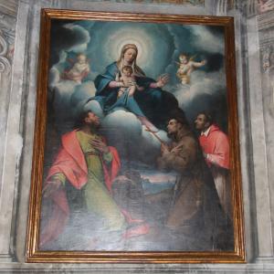 Camillo Procaccini, Madonna in gloria con i santi Tommaso, Carlo e Francesco 05 by Mongolo1984