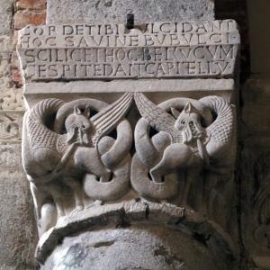 Basilica di San Savino (Piacenza), capitello 01 - Mongolo1984