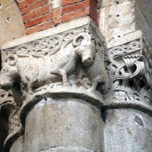 Basilica di San Savino (Piacenza), capitello 10 - Mongolo1984