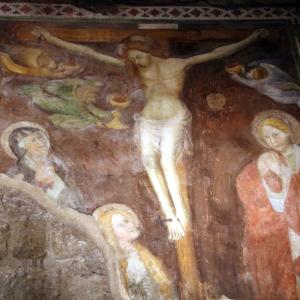 Pieve di San Giorgio (Vigoleno), Crocifissione con i dolenti 03 - Mongolo1984