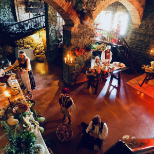 Castello di Gropparello - Reenactment on Medieval Cuisine - Ancient Kitchens photo credits: |Roberto Dassoni| - Castello di Gropparello