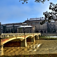 Il Palazzo della Pilotta visto dal ponte Verdi - Paperkat - Parma (PR)