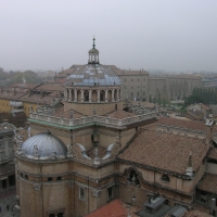 Parma, Santa Maria della Steccata vista dal palazzo del Governatore
