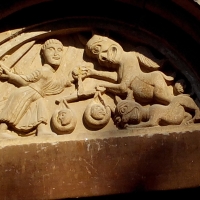Pieve Romanica di San Biagio particolare lunetta - Valerioberta