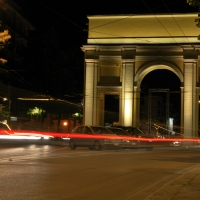 Arco di San Lazzaro in notturna - Parma