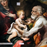 Michelangelo anselmi, sacra famiglia con santa barbara e un angelo, 1534, 02 - Sailko - Parma (PR)