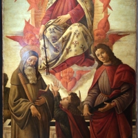 Ambito del botticelli, assunzione della vergine coi ss. benedetto, tommaso e giuliano, 1500-10 ca - Sailko - Parma (PR)