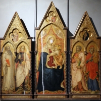 Maestro di san davino (pisa e lucca), madonna col bambino e santi, 1400-20 ca - Sailko - Parma (PR)