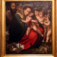 Alessandro mazzola bedoli, sacra famiglia con s. giovannino e due angeli, 1567 ca - Sailko - Parma (PR)