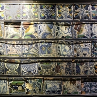 Bottega pesarese, pavimento maiolicato dal monastero di san paolo a parma, 1470-82 ca., 06 - Sailko - Parma (PR)