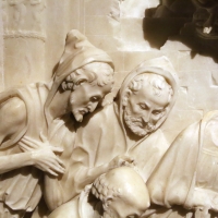 Giovanni antonio amadeo (ambito), adorazione dei magi, 1475-1500 ca., da certosa di parma, 03 pastori - Sailko - Parma (PR)