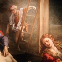 Correggio, compianto sul cristo morto, 1524 ca. 05 scala