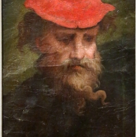 Parmigianino (attr.), autoritratto col cappello rosso - Sailko - Parma (PR)