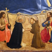 Beato angelico, madonna dell'umiltÃ  e santi g. battista, domenico, francesco e paolo, 1425-30, 03 - Sailko - Parma (PR)