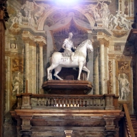 Teatro farnese, statua equestre di alessandro farnese, sopravvissuta al progetto originale seicentesco - Sailko - Parma (PR)