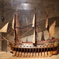 Jean-françois gautier, modello di nave detta le prince de parme, tolone 1761, usato per educare il futuro duca don ferdinando