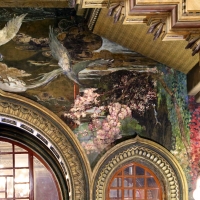 Salsomaggiore, ex-grand hotel, interno, salone moresco, affreschi galileo chini con rivisitazione di Leda e il cigno 06 - Sailko - Salsomaggiore Terme (PR)