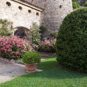 Castello di Scipione dei Marchesi Pallavicino - Castello di Scipione dei Marchesi Pallavicino - Particolare giardino foto di: |Castello di Scipione| - Castello di Scipione