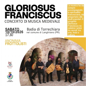 Locandina Gloriosus a Torrechiara foto di Alessandra Mordacci