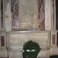 Interno tomba di Dante - Lstorato