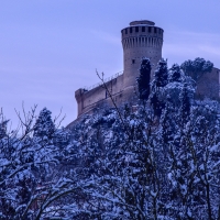 Brisighella - Rocca con la neve - Vanni Lazzari