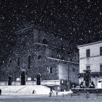 Piazza Faenza sotto la neve - Lorenzo Gaudenzi