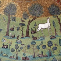 Sant'apollinare in classe, mosaici del catino, trasfigurazione simbolica, VI secolo, 07 agnello come apostolo by Sailko