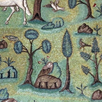 Sant'apollinare in classe, mosaici del catino, trasfigurazione simbolica, VI secolo, 13 giardino - Sailko