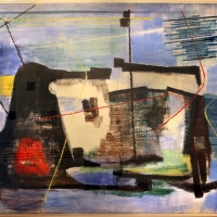 Giuseppe santomaso, il muro del pescatore, 1954 - Sailko