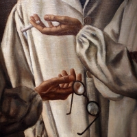 Ubaldo oppi, i chirurghi, 1926 (vicenza, pal. chiericati) 04 mani, occhiali 1