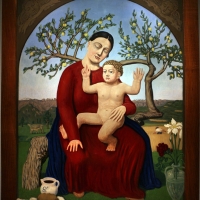 Tullio Garbari, Madonna della Pace, 1927 (Trento, Museo Diocesano Tridentino) - Sailko - Ravenna (RA)