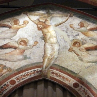 Pietro da rimini e bottega, affreschi dalla chiesa di s. chiara a ravenna, 1310-20 ca., crocifissione 03 - Sailko - Ravenna (RA)