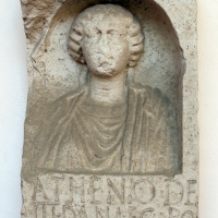 Stele funeraria del coronario atenio, 50 dc ca, da una necropoli di classe - Sailko - Ravenna (RA)