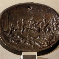 Valerio belli o giovanni bernardi, combattimento tra cavalieri e fiere, 1500-50 ca - Sailko - Ravenna (RA)
