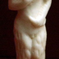Germania, manico di posata in avorio con satiro, xvii secolo - Sailko - Ravenna (RA)