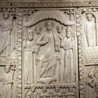 Fattura forse egiziana, coperta di evangeliario detta dittico di murano, avorio, 500-550 ca. 02 - Sailko - Ravenna (RA)