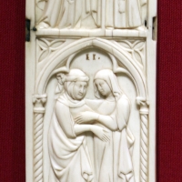 Francia, anta di tabernacolo a sportelli, 1325-50 ca - Sailko - Ravenna (RA)