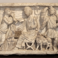 Sarcofago di fanciullo con istruzione filosofica, 290 dc ca - Sailko - Ravenna (RA)