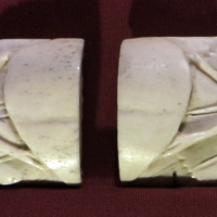 Maniera di baldassarre degli embriachi, due placche da coperchio di cassetta, osso, 1400-1425 ca - Sailko - Ravenna (RA)