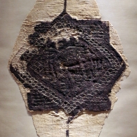 Egitto copto, inserto a stella, lana e lino, 490-510 dc ca - Sailko - Ravenna (RA)