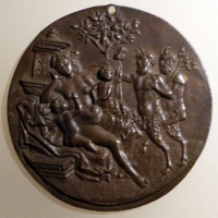 Pseudo fra antonio da brescia (attr.), ninfa dormiente e due satiri, italia del nord, 1500 ca - Sailko - Ravenna (RA)