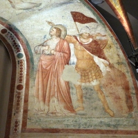 Pietro da rimini e bottega, affreschi dalla chiesa di s. chiara a ravenna, 1310-20 ca., crocifissione 04 - Sailko - Ravenna (RA)