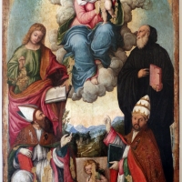 Girolamo marchesi da cotignola, madonna col bambino e santi, 1510 ca - Sailko - Ravenna (RA)